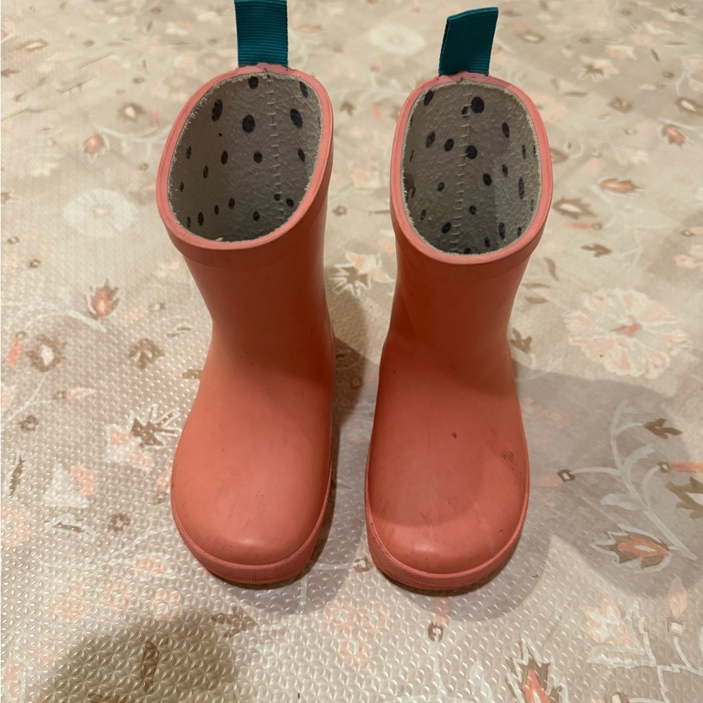 Ten Little Pink Rain Boots